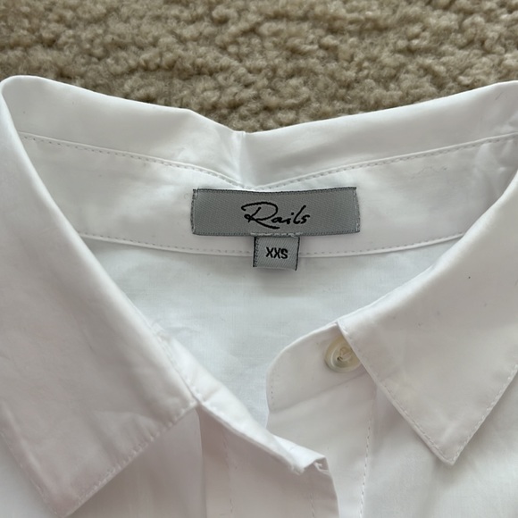 Rails white button down top, XXS - Picture 2 of 6